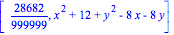 [28682/999999, x^2+12+y^2-8*x-8*y]